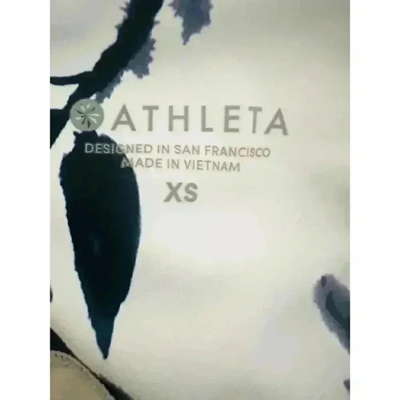 ATHLETA WATER FLOWER 7/8 TIGHT SIZE XS - Picture 4 of 7